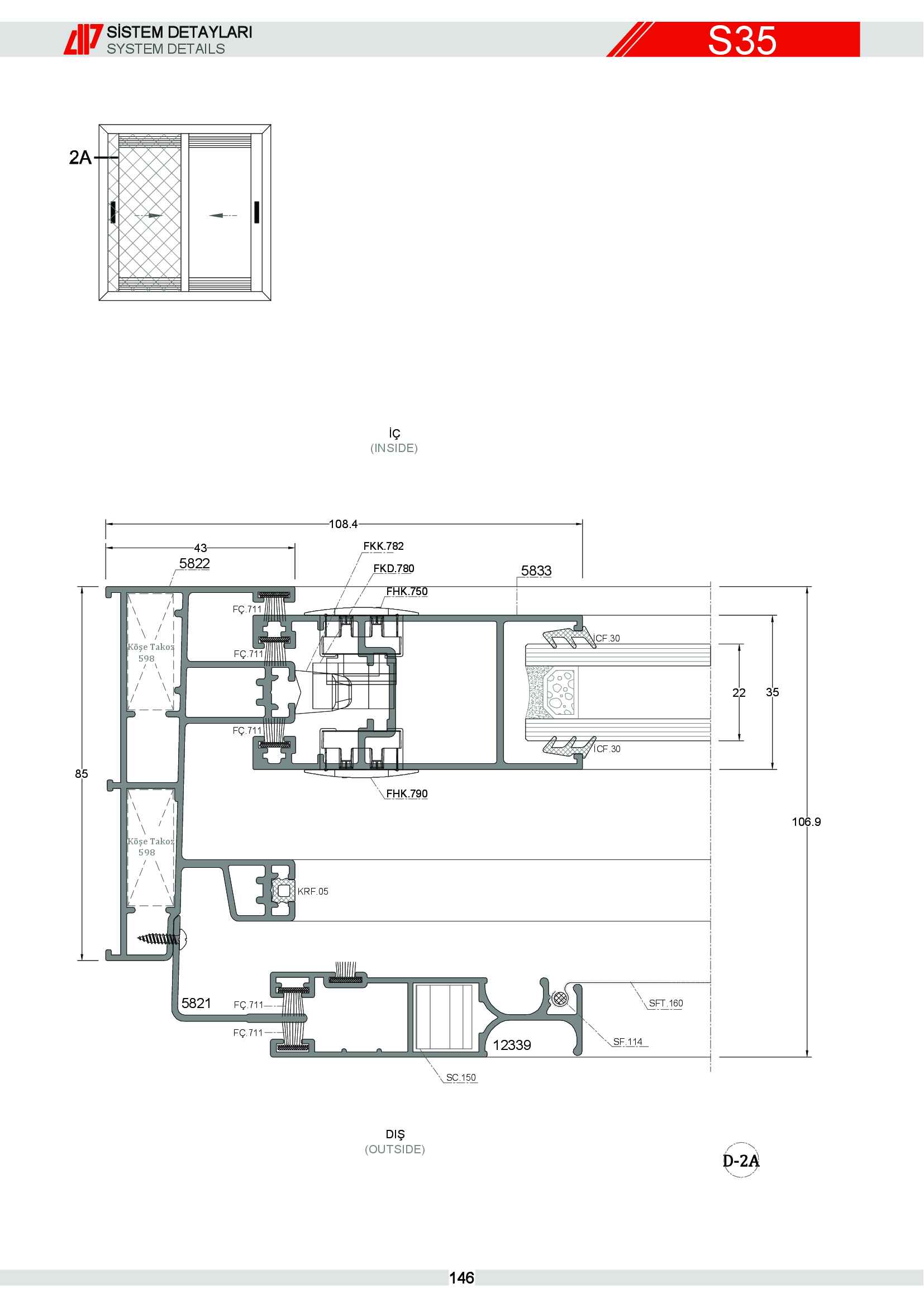 Sürme Yalıtımsız Alüminyum 20
